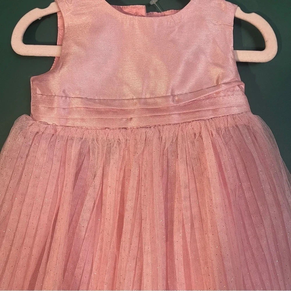 Pink Formal Sleeveless Dress with Pleated Skirt and jacket size 18-24 new